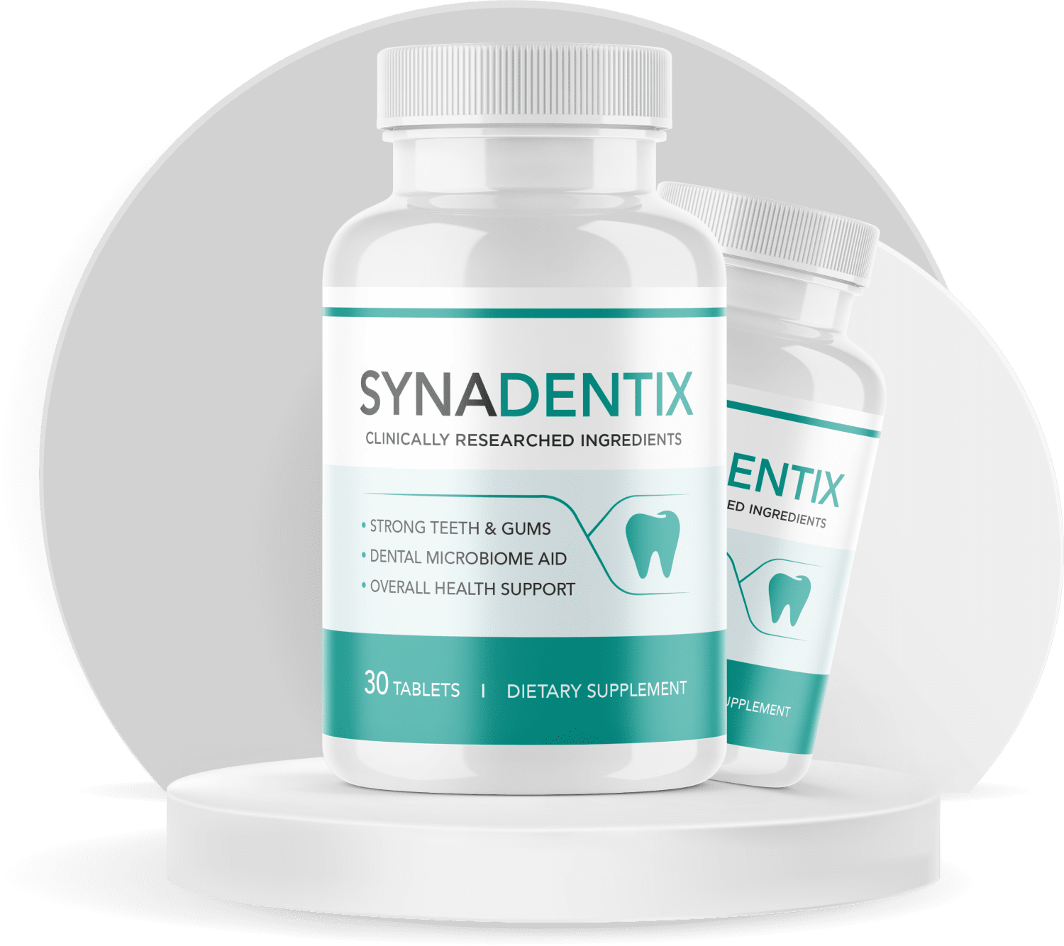 SynaDentix bottle - clinically researched ingredients